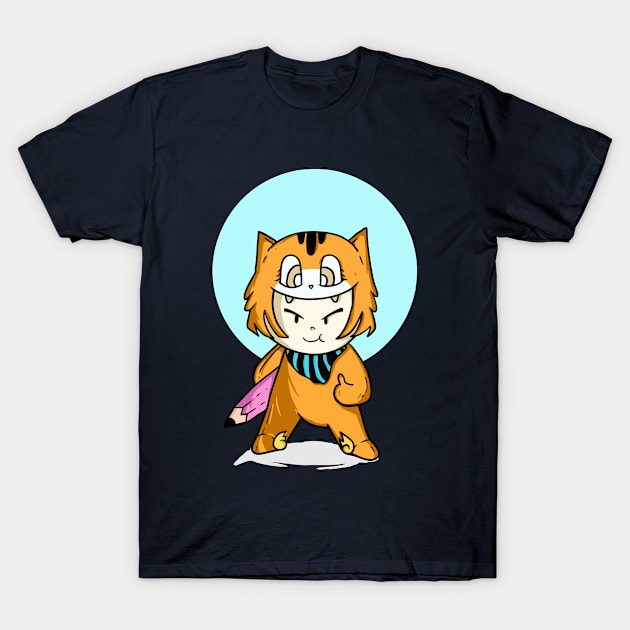 paper hunter T-Shirt by luckycatbunny